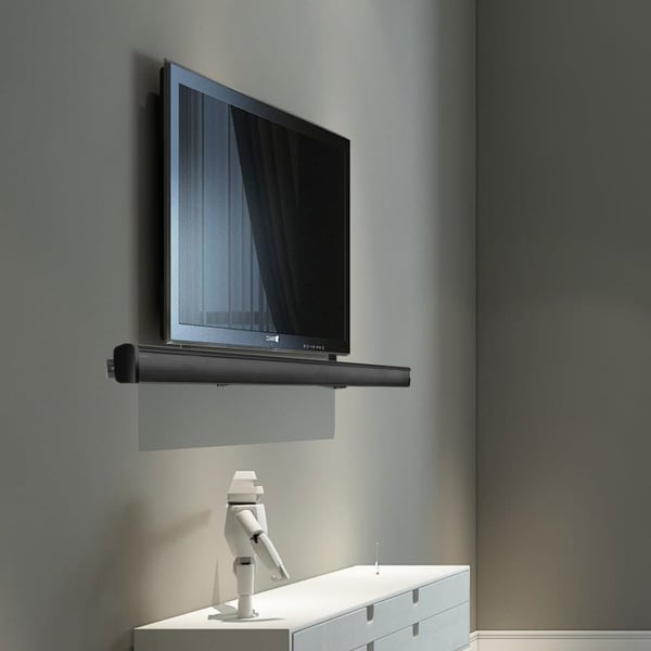 Soundbar montering, universel kompatibilitet, nem installation, Sort