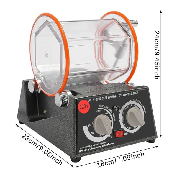 Elektrisk Poleringsmaskine, 60W Motor, 500-3000 RPM Hastighed,sort