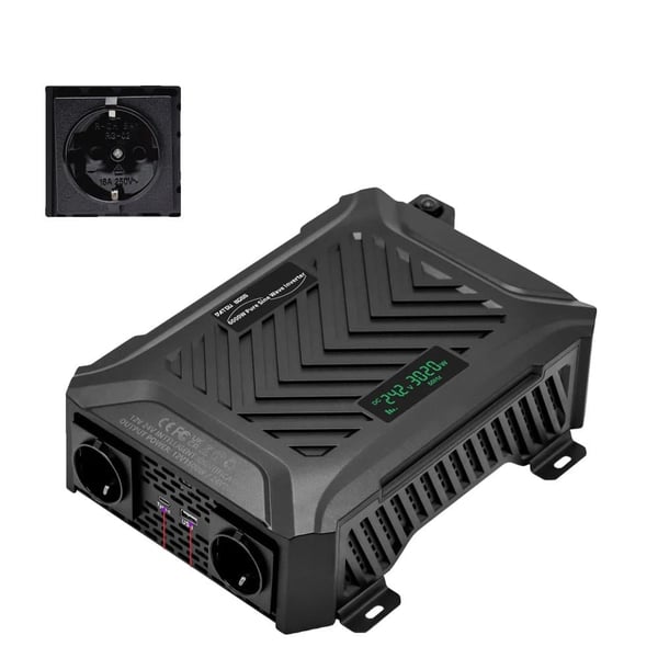 Ren Sinuskurve Inverter, 12V-1500W, 24V-3000W,12V-1,5KW 24V-3KW EU