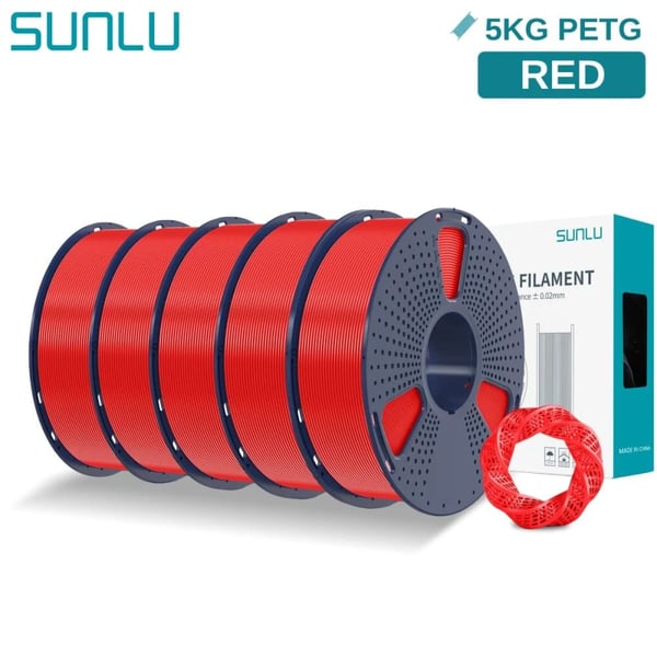 3D Filament, Høj Styrke, Lav Shrinkage,5KG Rød