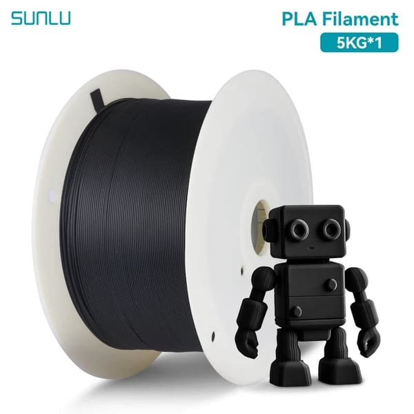 3D Filament, Miljøvenligt PETG Materiale, Fremragende Vedhæftning,PLA SORT
