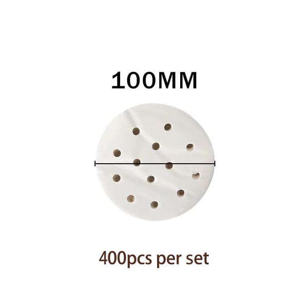 Hamburger Pressemaskine, Olieabsorberende Papir, Fødevarekvalitet, 100mm, 5 sæt