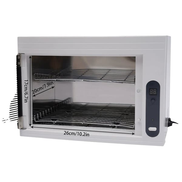 Sterilisator, 12L kapacitet, effektiv UV-desinfektion,Lys Grå