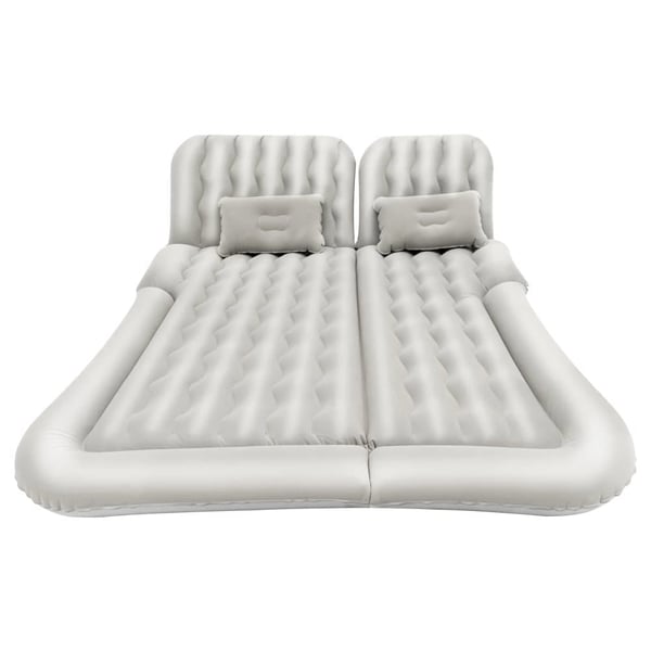 Oppustelig madras, ergonomisk design, høj belastningskapacitet,grå