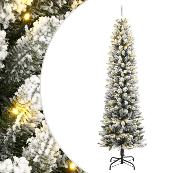 Joulukuusi, Kapea Muotoilu, LED-valaistusvaihtoehdot,150cm, ledin kanssa