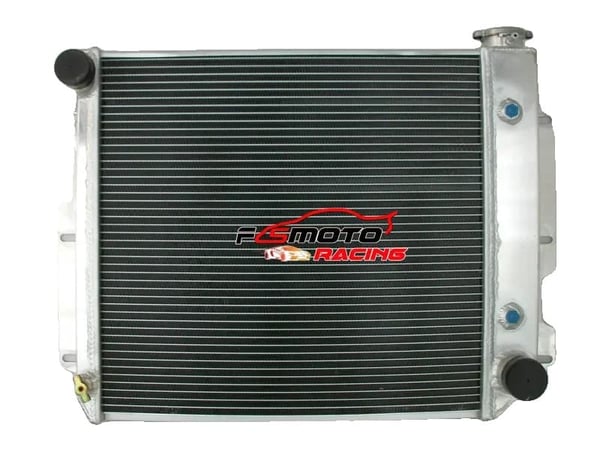 Aluminium Radiator, Kerne Størrelse: 17-1/2" H x 18-1/4" B x 2-1/4" D, Samlet Størrelse: 18" H x 26" B, Øverste Indgang: 1-1/2"