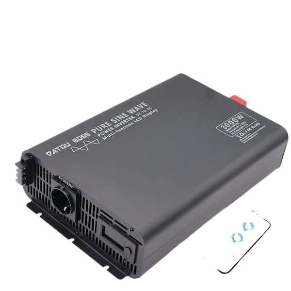 Puhdas sinimuotoinen invertteri, 12V/24V syöttö, eurooppalainen pistorasia,DNB3000W-12V to 220V