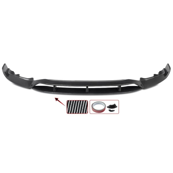 Front Spoiler Lip, ABS Plast, M Performance Stil,Kulfiber Udseende