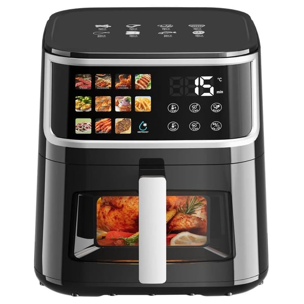 Air Fryer, 8L kapacitet, 11 madlavningsfunktioner,EU, Sort