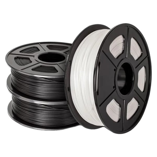 SUNLU 3D Filament, PLA Material, 1,75 mm Diameter, 3 Ruller Pr. Pakke,PLA-2BK-1WT