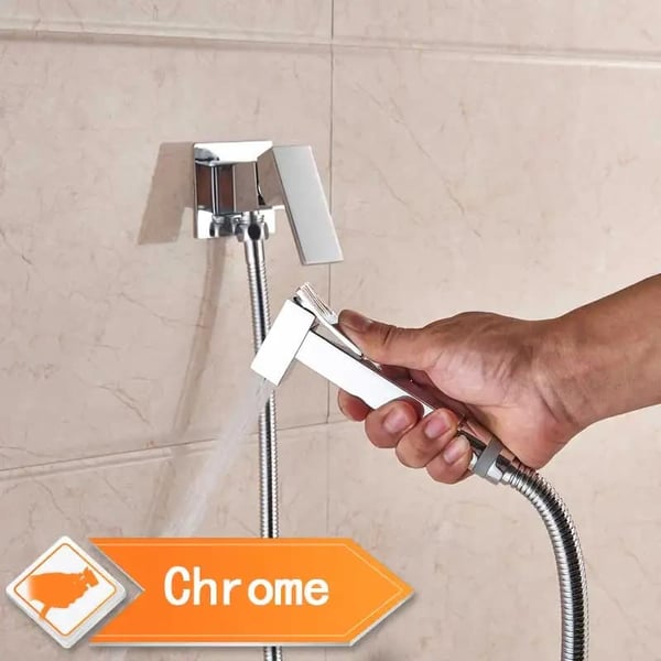 Vægmonteret Bidet Sprayer Hane, Flere Overflader, CE Certificeret,Chrome A