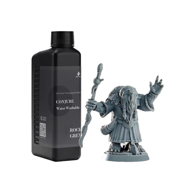 3D-printer fotopolymerharpiks, vandvaskbar, høj præcision,Sten Grå-1kg 3D-printer fotopolymerharpiks, vandvaskbar, høj præcision,Sten Grå-1kg