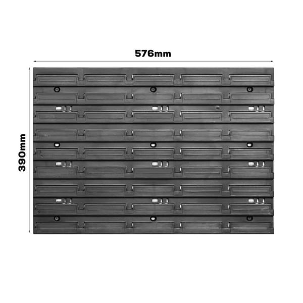Værktøjsbræt, 115 cm x 39 cm, Væghængt, Holdbart Træ, 70 kg Belastningsevne, Multifunktionel Hylde