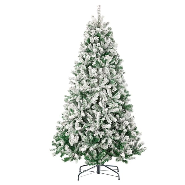 Tekok Christmas-puu, 1006 oksan päätä, metallijalka,Valkoinen lumi puu, 1.8M