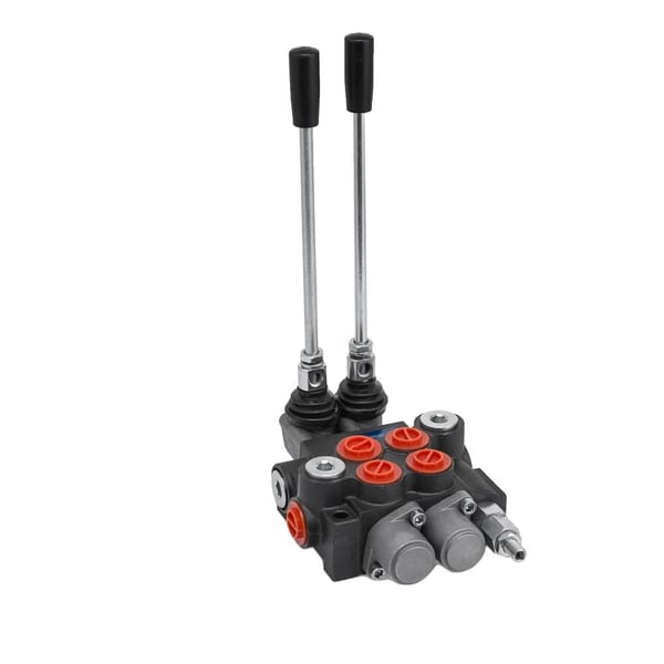 Hydraulinen ohjausventtiili, 11 gpm virtausnopeus, säädettävä purkautumisventtiili,2 Kela