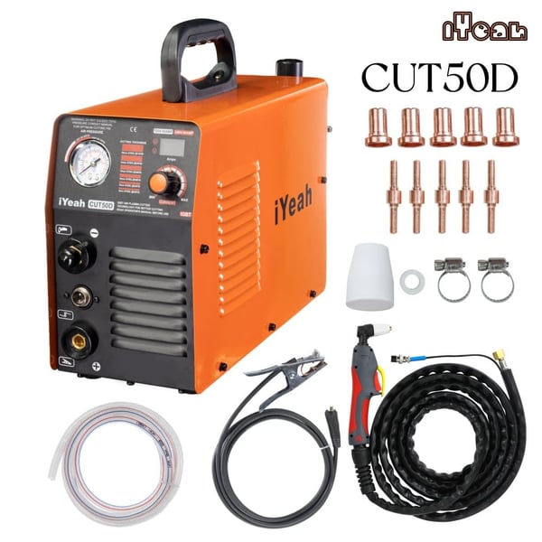 Luftplasma skærer, dual spænding 110V/220V, maksimal skæredybde 16mm,CUT50D