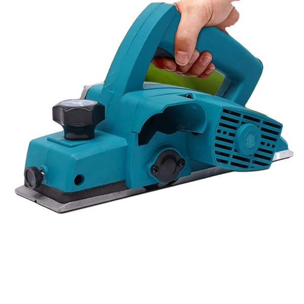 Elektrisk træplaner, justerbar dybde, ergonomisk håndtag,EU, Blå