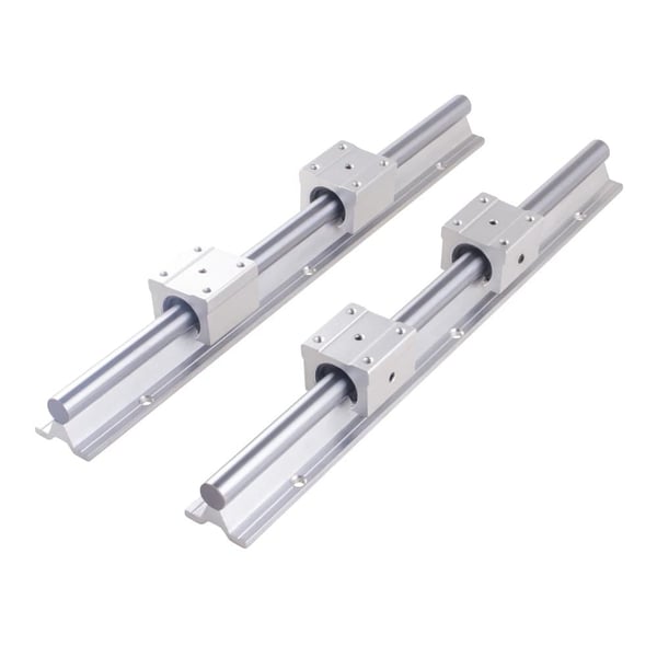 Lineær guide skinne, høj præcision, holdbar aluminiumlegering,2 SBR16 4 blokke, 500mm