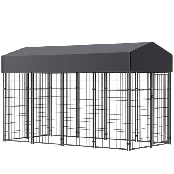 Koiratarha, hitsattu verkko, raskas käyttö, BlackXS 498x47x527in