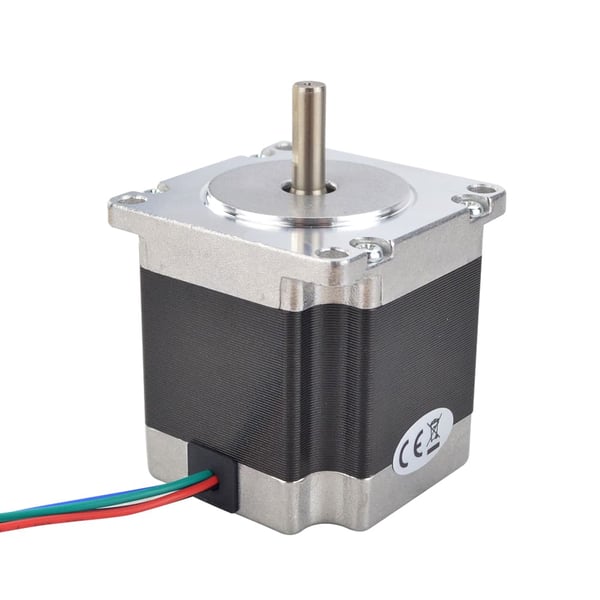 Stepper motor, 1,26 Nm holdemoment, 2,8 A strøm, D-skåret aksel,6.35mm