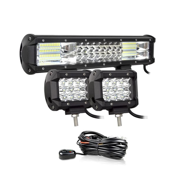 LED Lysbar, Super Lys, Holdbar Konstruktion,15in 2x36W N Wire