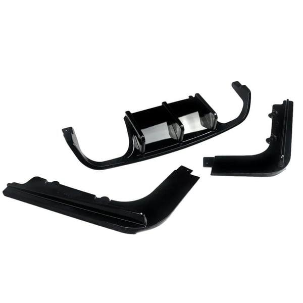 Bageste kofanger lip spoiler, høj kvalitet ABS, kompatibel med sports sedan,glansende sort