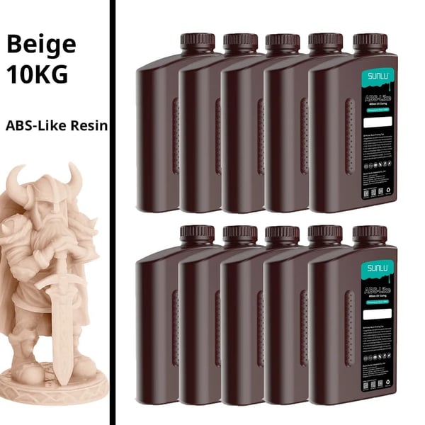ABS-lignende fotopolymerharpiks, 10KG hvid, lav lugt,10KG Beige