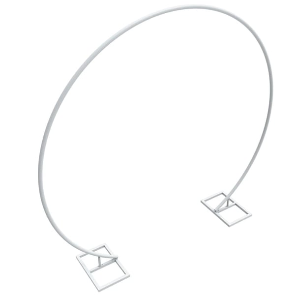 Bröllopsbåge Ställning, Robust Metalljärn, Elegant Vit Design,VIT, M (210.2x203.2 cm)