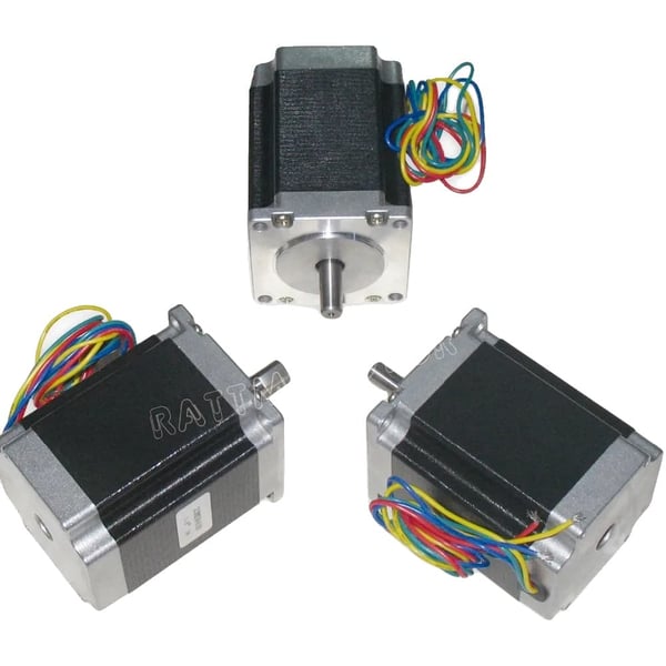 Stepper Motor, 270 Oz-in Holdet Moment, 1.8 Grad Trin Vinkel,Aksel 8mm, 3Stykker en masse