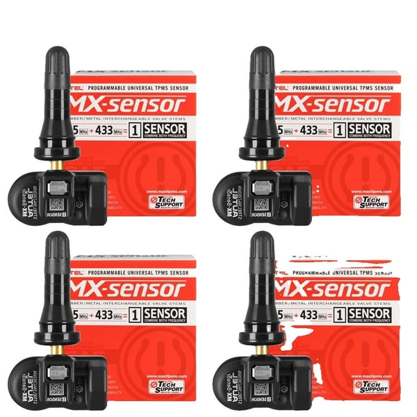 Autel MX Sensor, Dual Frekvens 315MHz & 433MHz, Udskiftelige Ventilstammer,4PC 2IN1 R Autel MX Sensor, Dual Frekvens 315MHz & 433MHz, Udskiftelige Ventilstammer,4PC 2IN1 R