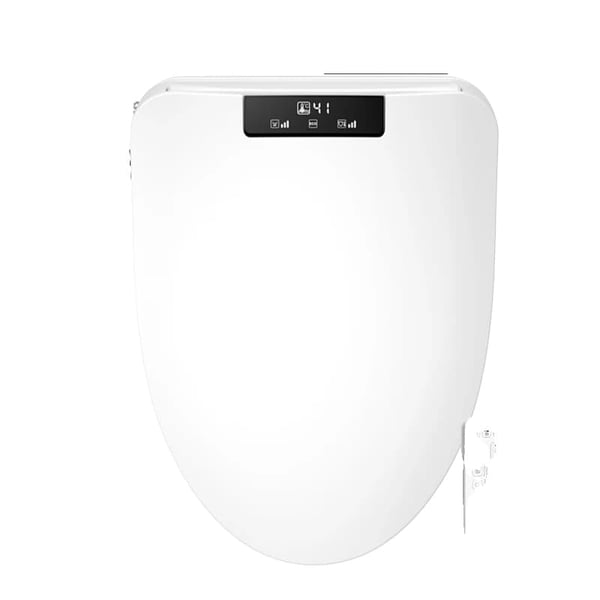 Intelligent Toilet Sæde, Fjernbetjening, Øjeblikkelig Varmt Vand,Hvid Kort Størrelse