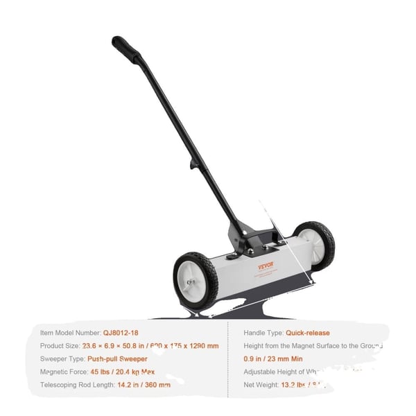 Magnetfejer, Høj Bæreevne, Brugervenligt Design,23.6in 45lbs MAKS