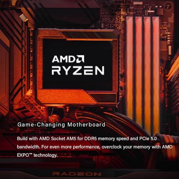 CPU, 5.3GHz Octa Core, 16 trådar, 40MB L3-cache, 65W TDP, stöder DDR5-minne
