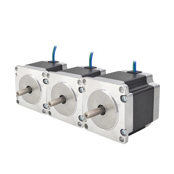 Stepper motor, 1,26 Nm holdemoment, 2,8 A strøm, D-skåret aksel,6.35mm