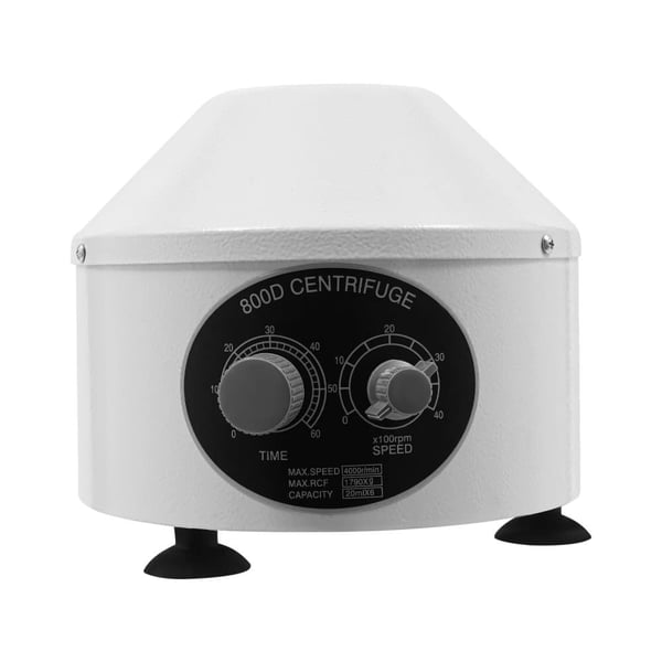 Pöytäkoneellinen sentrifugi, 4000 rpm maksimi nopeus, ajastinohjaus,VALKOINEN
