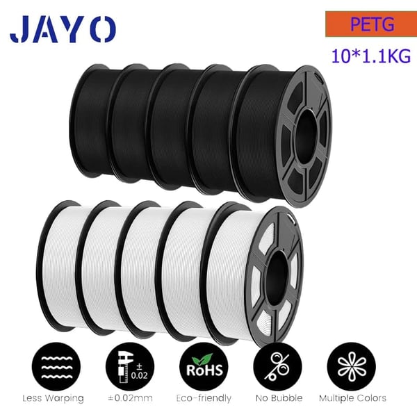 3D Printer Filament, Højstyrke PETG, Ingen Bobler,PETG 5WT 5BK