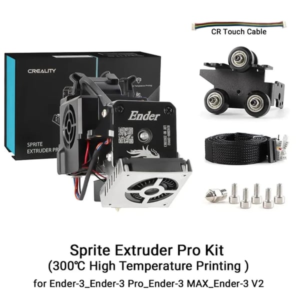 Sprite Extruder Pro Kit, Højtemperaturprint op til 300°C, Dobbelt gear fodringssystem,Sprite Pro Kit