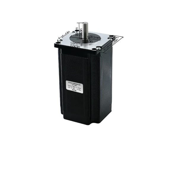 Nema 23 askelmoottori, 1.8 asteen askelkulma, 3A virta, 30 kgcm pidetystorque,8mm, 3Nm