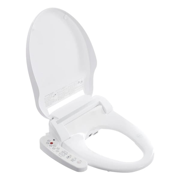 Bidet toilet sæde, selv-rensende dyse, opvarmet sædefunktion,HVID, EU Stik