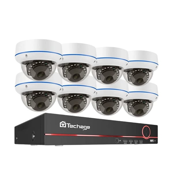 POE-kamerajärjestelmä, H265-pakkaus, vandalisuojausmuotoilu, , 8CH NVR 8 Cameras, None