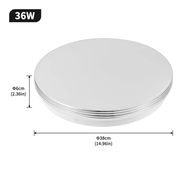 LED Loftlampe, Energi Effektiv, Øjnevenligt Design,6500K-b, 36W-a
