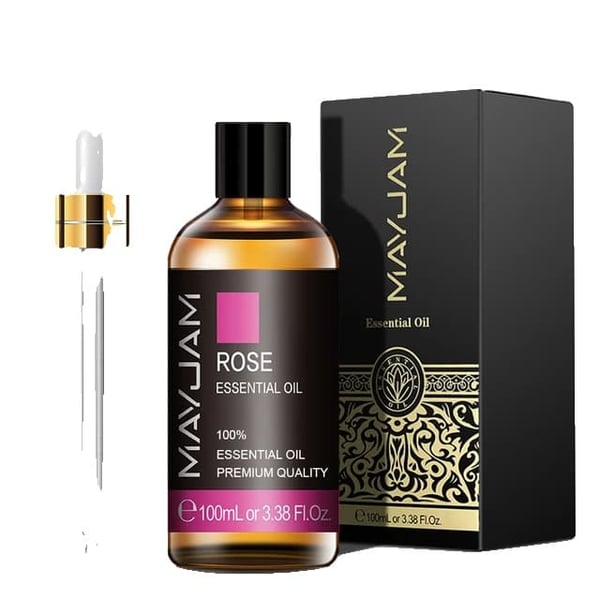 Æteriske olier, ren naturlig, kropsmassage, 100 ml, Rose