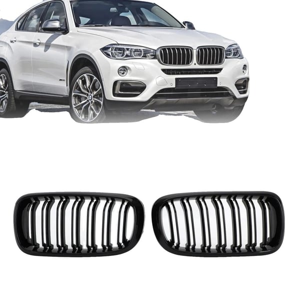 Front Niergrill, Holdbar ABS Plast, Passer til Forskellige BMW-modeller, Nem Installation, Letvægtsdesign