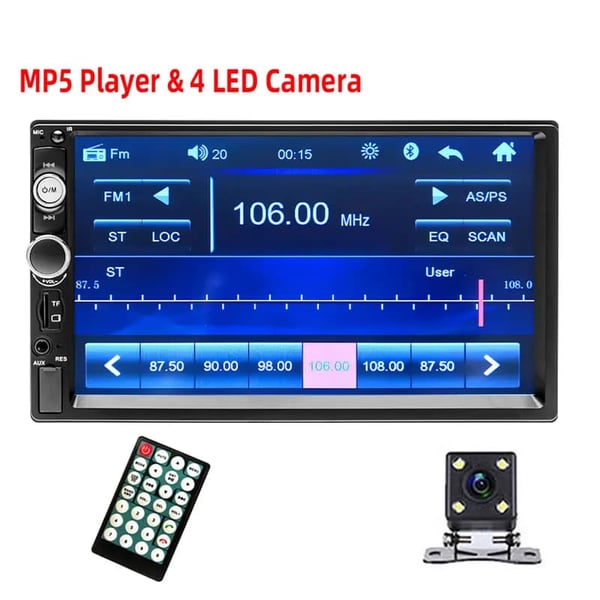 Auton monimedia-soitin, Android Mirrorlink, Bluetooth-yhteys, radio 4 LED -kamera