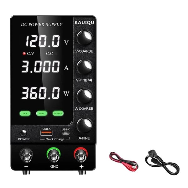 Virtalähde, säädettävä jännite jopa 120V, ylivirtasuojus,Päivitys 120V3A