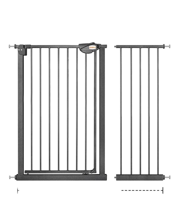 Børnegitter, Automatisk Lukning, Dobbelt Låsesystem,105*114cm