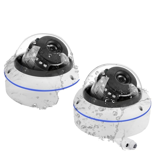 IP Kamera, 8MP Ultra HD, Vejrbestandigt Design,2 stk kamera