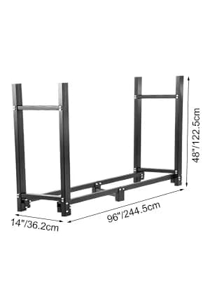 Brændstofstativ, kraftig stål, hurtig montering,8ft, 8 tommer