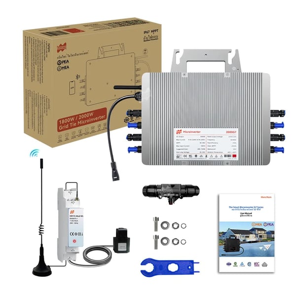 Solcelle Nettilsluttet Inverter, Høj Effektivitet, Bred Kompatibilitet,med tilbagestrømning, 230V, 22-50V