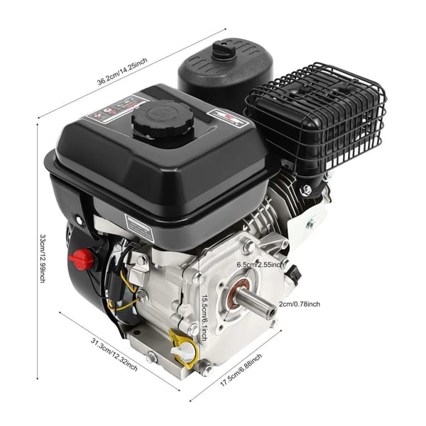Benzinmotor, 4-takts, 212cc slagvolumen,Sort2